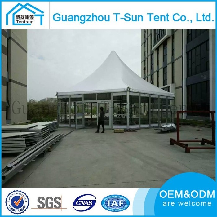 Guangzhou 3x3 4x4m 5x5 6x6m 10 x 10 exhibition pagoda small tent for event