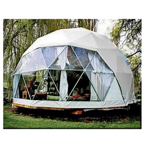 6m diameter custom waterproof soundproof geodesic igloo clear hotel glamping dome tent for events luxury camping