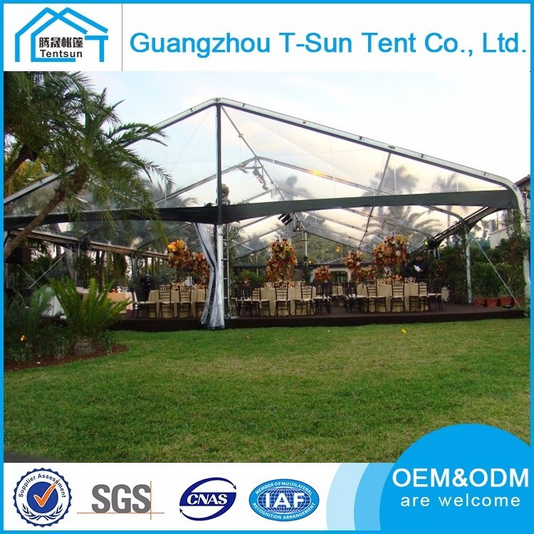 High Quality Luxury Outdoor Transparent Clear Roof wedding  Marquee Party Wedding Tent