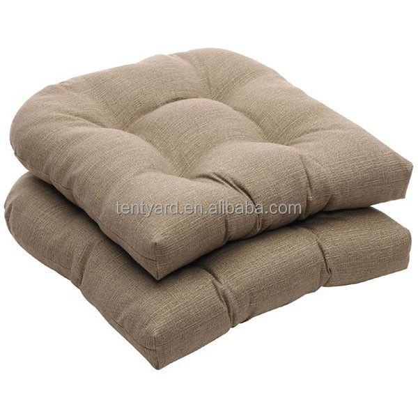 Eco-friendly textured taupe outdoor wicker seat cushions outdoor furniture cushions