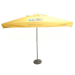 big large yellow commercial market sreen printing square garden patio outdoor umbrella