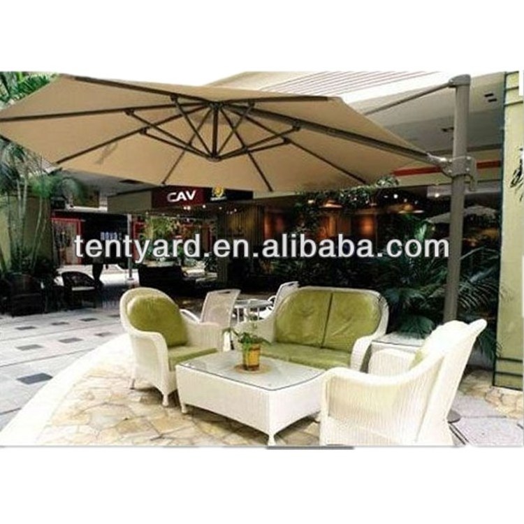 heavy duty cantilever wall hanging coffee shop outdoor patio beach umbrella