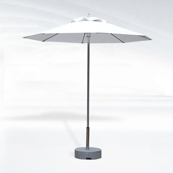 Wholesale outdoor luxury aluminum sun umbrella with marble base