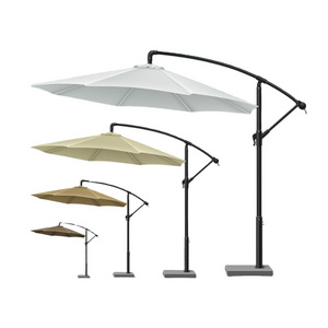 Patio Garden Restaurant aluminium pole 3M Banana Umbrella Factory Outdoor Parasol