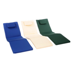 Outdoor 3 folding beach chaise lounge chair cushion pallet foldable camping foam custom lounger mattress