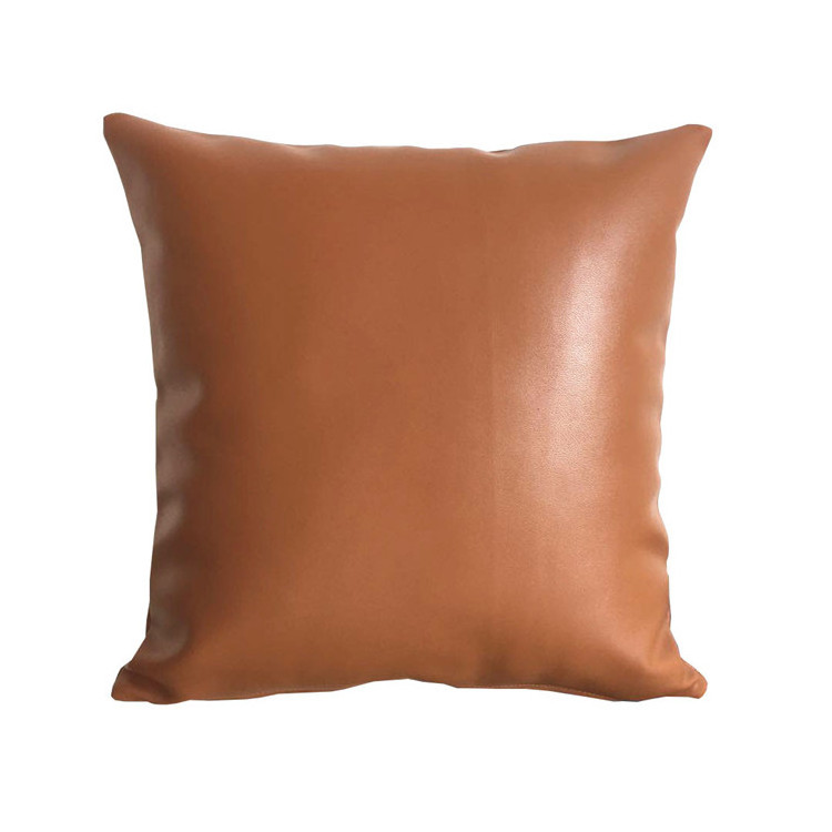 waterproof outdoor replacement custom faux leather sofa throw pillow cushion cover