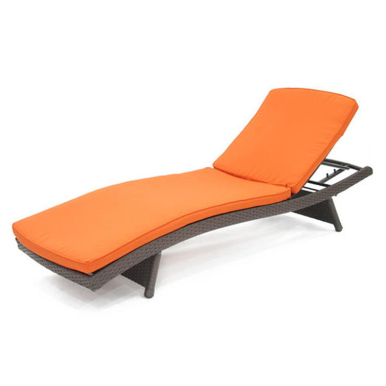 garden lounge chair outdoor PVC sun lounge chair cushion