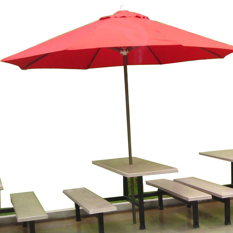 outdoor patio picnic table umbrellas for advertisement and cafe shop