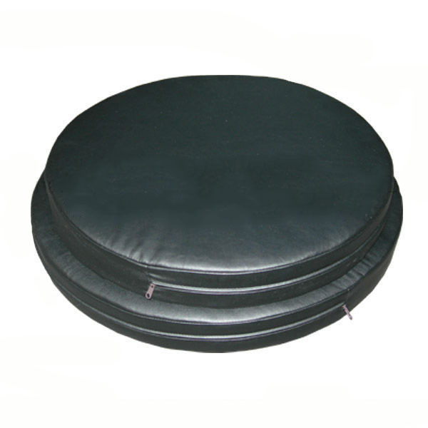 Customise round size leather pu foam round seat pad bench cushion for sale