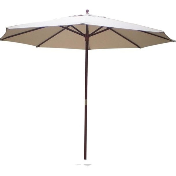 fashion hotel swimming pool patio wooden umbrella for beach