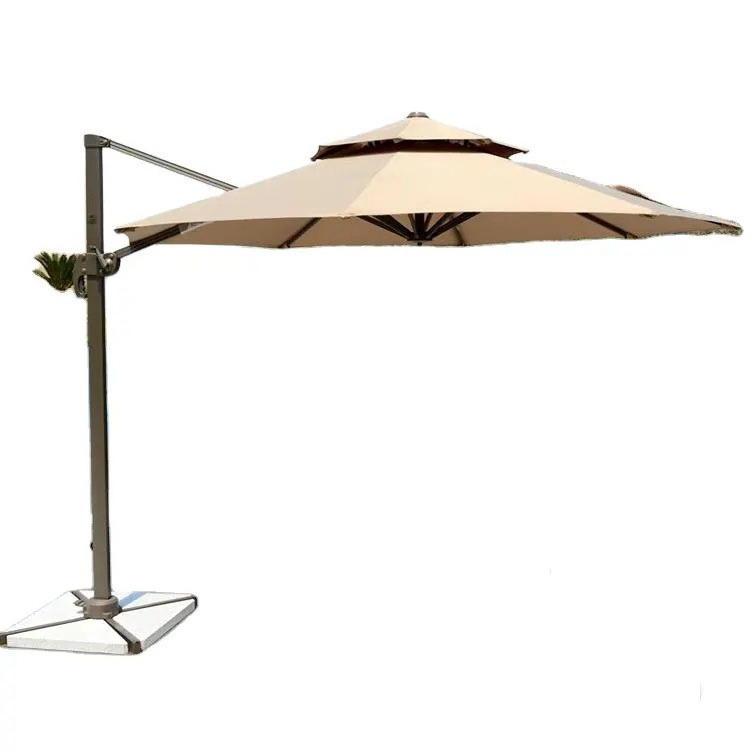 elegant fashion outdoor high end side pole umbrella hotel swimming pool round roma umbrella