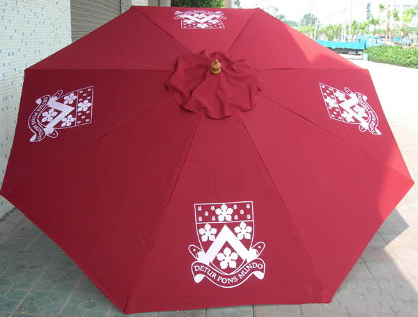 outdoor mini patio umbrella market scallop custom umbrella with logo printing