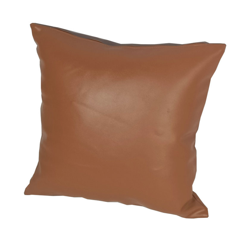 waterproof outdoor replacement custom faux leather sofa throw pillow cushion cover