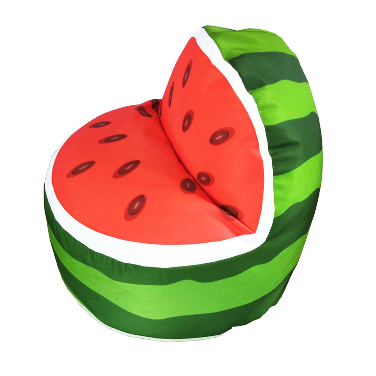 New style watermelon fruit custom shape bean bag chair