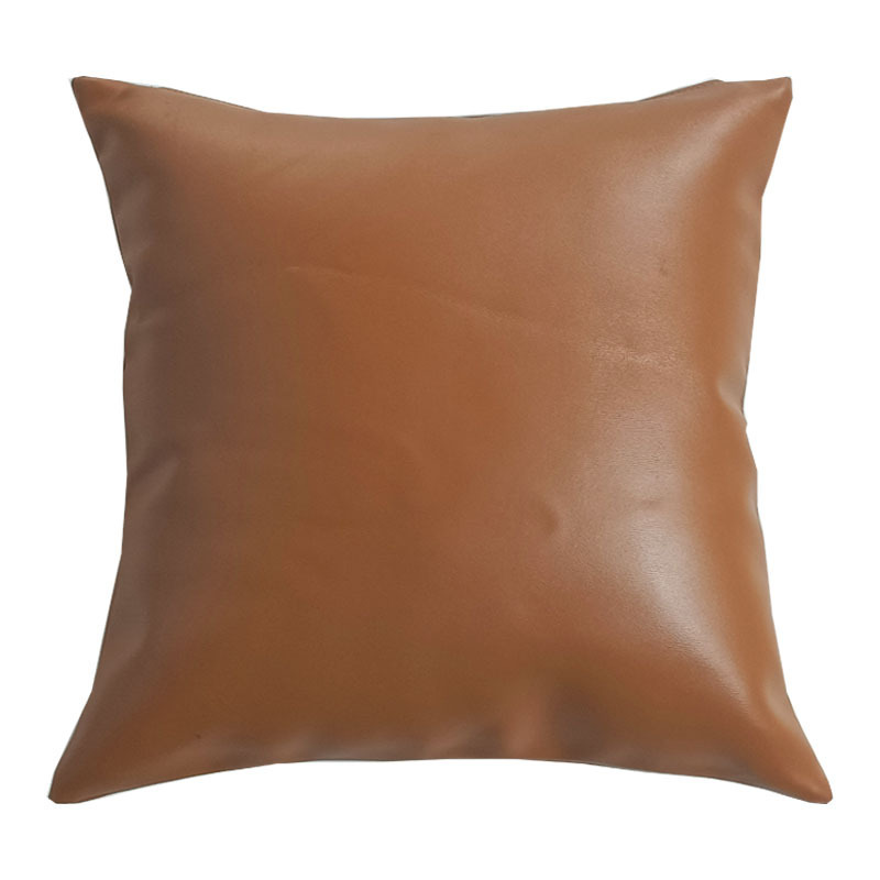 waterproof outdoor replacement custom faux leather sofa throw pillow cushion cover