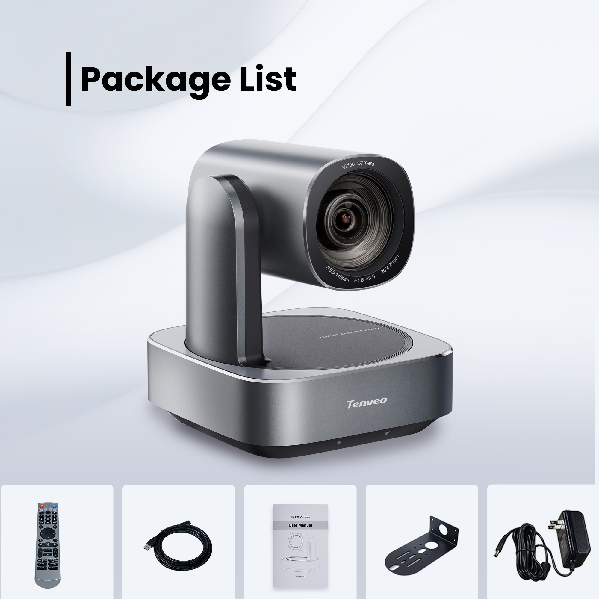 TEVO-VL20N NDI 1080P60fps High-definition ptz camera 10X 12x 20x zoom ndi video conference camera for church sound system