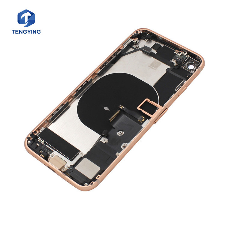 Full Battery Cover Housing for Apple Iphone 8G 8PLUS X XR XS XSMAX Back Cover MAX Compatible Model With Flex All Small Parts