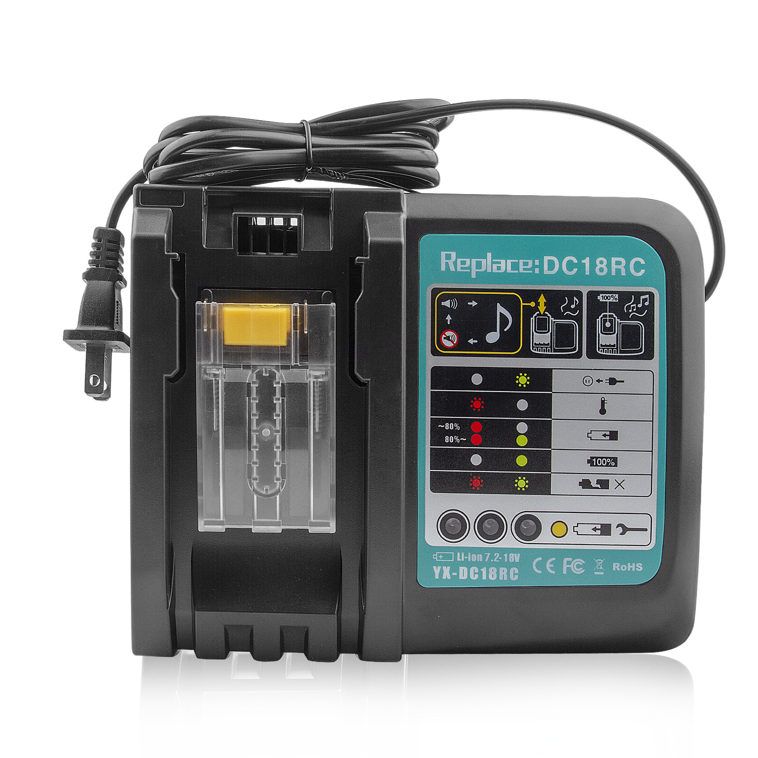 Dc18rc Dc18ra Rapid Power Tools Li Io 18v Drill Battery Charger 14.4volt-18volt For Makita Bl1820 Bl1820b Bl1825 Bl1830 Bl1830b