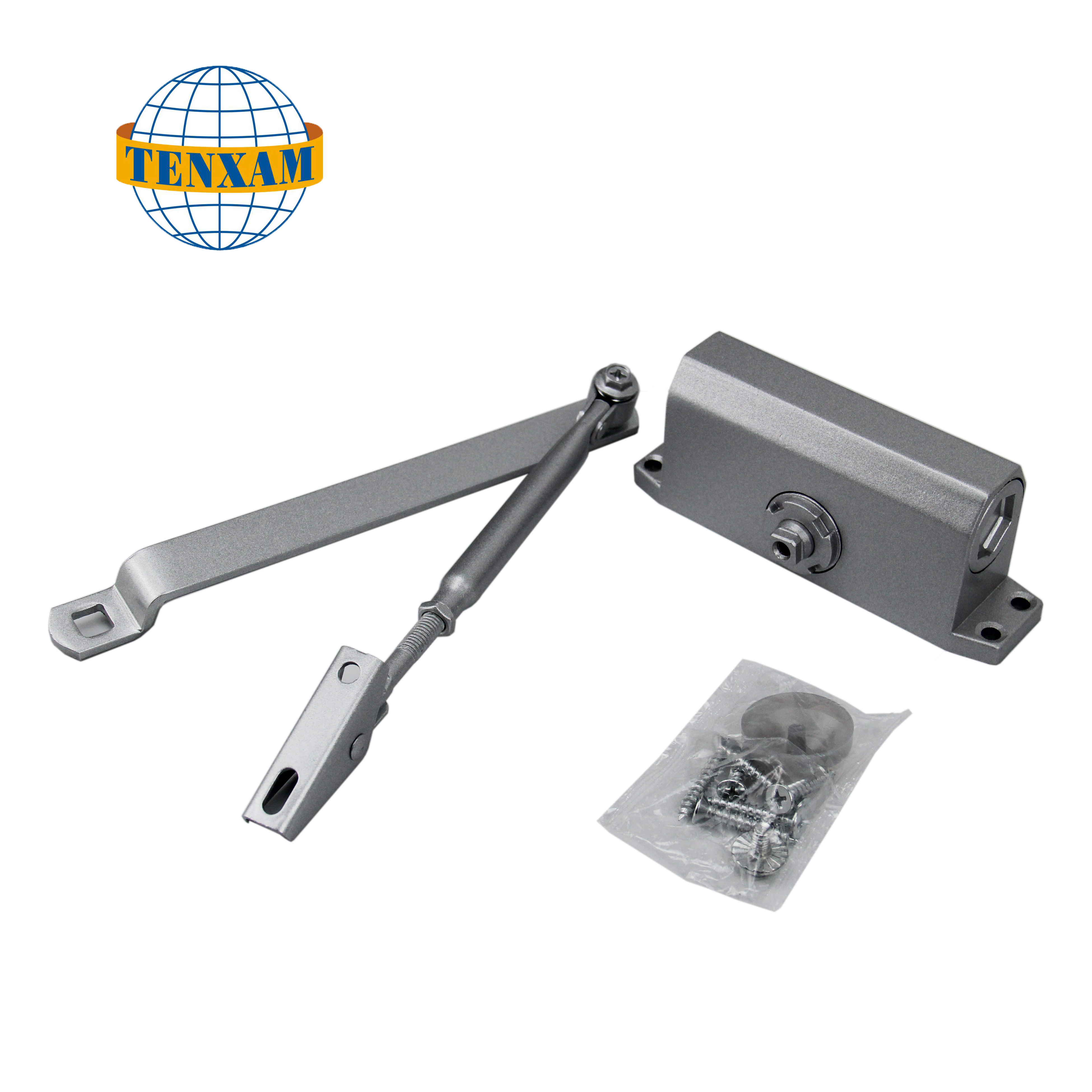 Heavy Duty Aluminum Commercial Hydraulic Automatic 180 degree door closer for metal gate