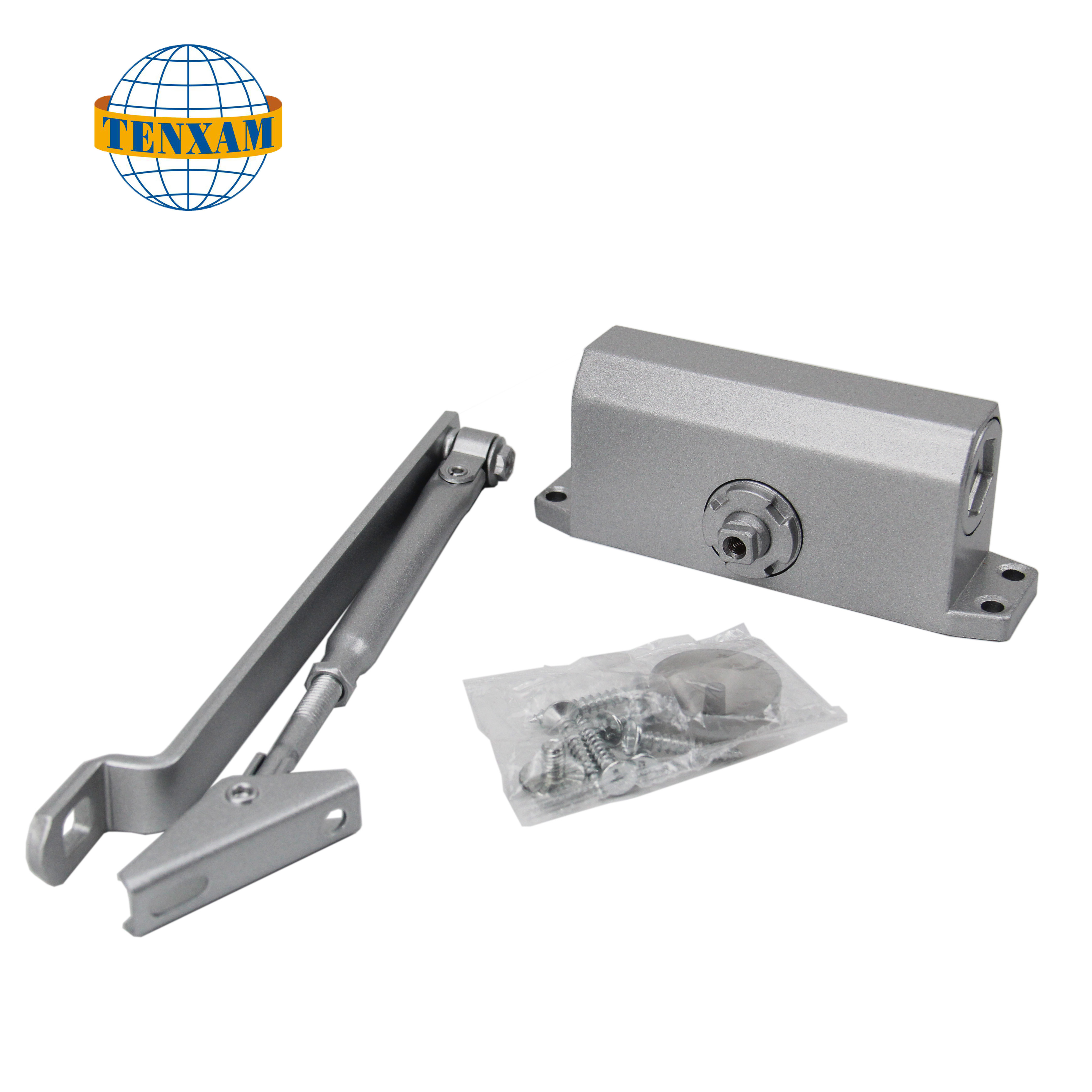 Heavy Duty Aluminum Commercial Hydraulic Automatic 180 degree door closer for metal gate