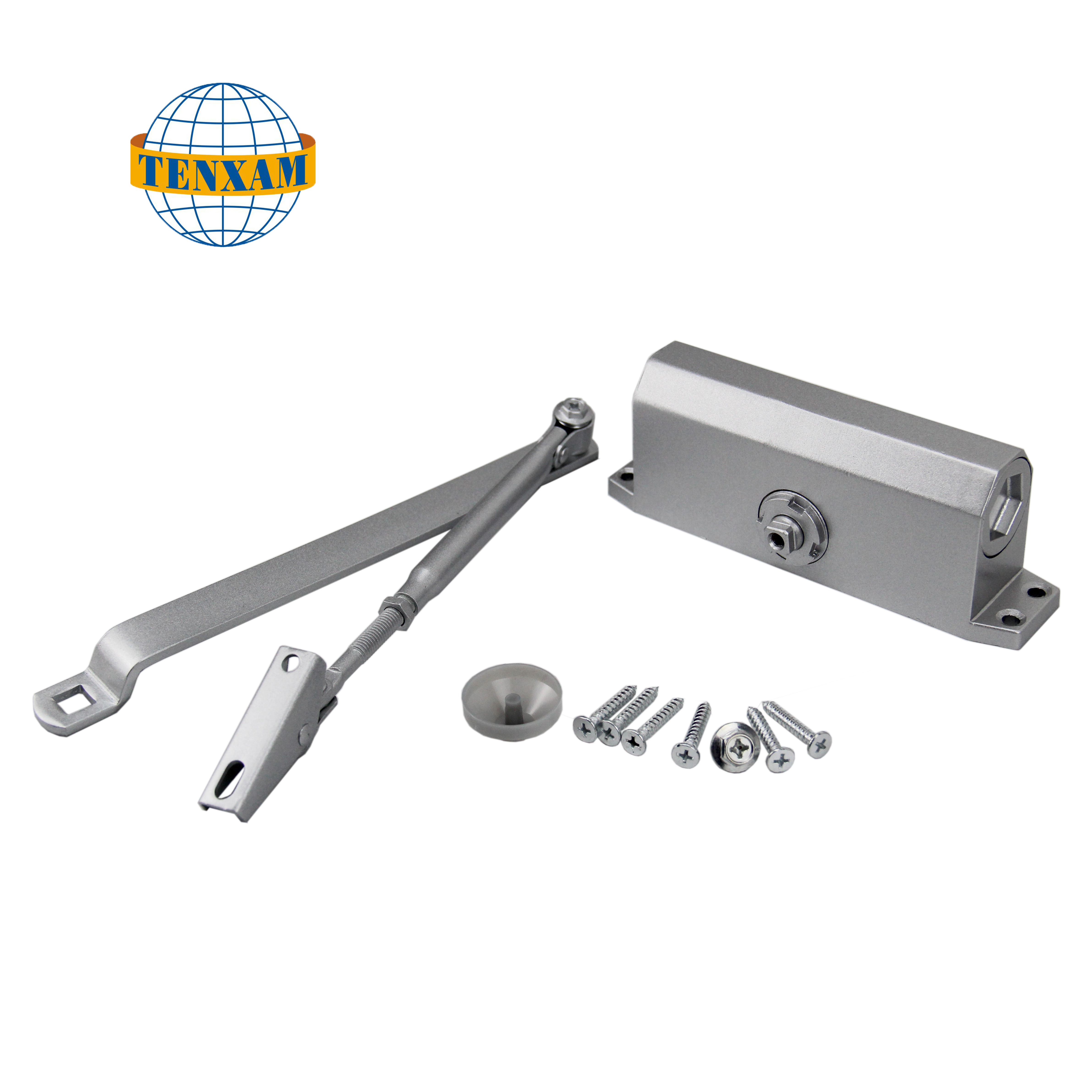 Heavy Duty Aluminum Commercial Hydraulic Automatic 180 degree door closer for metal gate