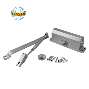 Heavy Duty Aluminum Commercial Hydraulic Automatic 180 degree door closer for metal gate