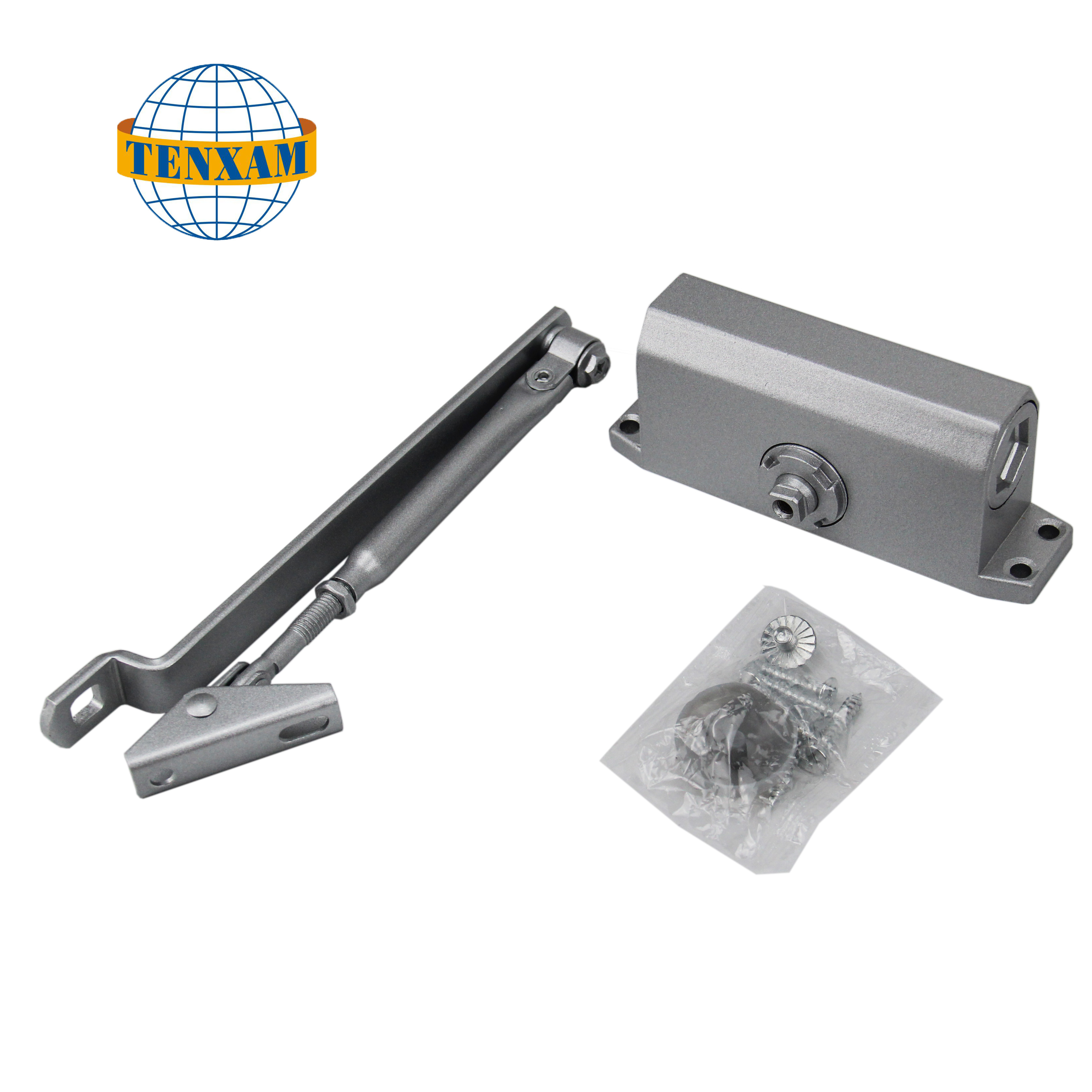 Heavy Duty Aluminum Commercial Hydraulic Automatic 180 degree door closer for metal gate