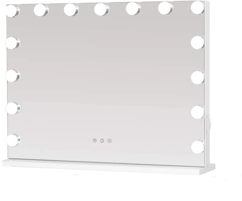 15 Dimmable LED Bulbs Large Hollywood Lighted Vanity Mirror