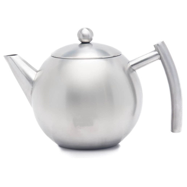 Stainless Steel Tea Pot With Removable Infuser For Loose Leaf and Tea Bags,