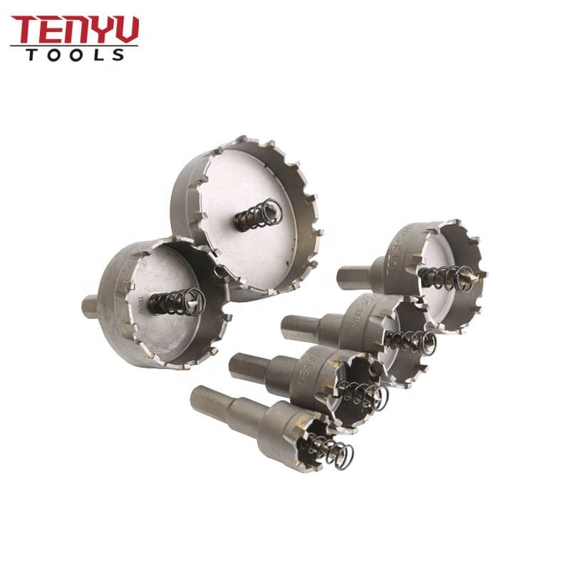 Hot Sell 6Pcs TCT Concrete Hole Saw Cutter Core Drill Bit Set for Stainless Steel Metal Drilling