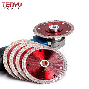 Super Thin Hot Pressed Net Wave Diamond Cutting Marble Ceramic Turbo Saw Blade for Porcelain Tile Cutting Disc