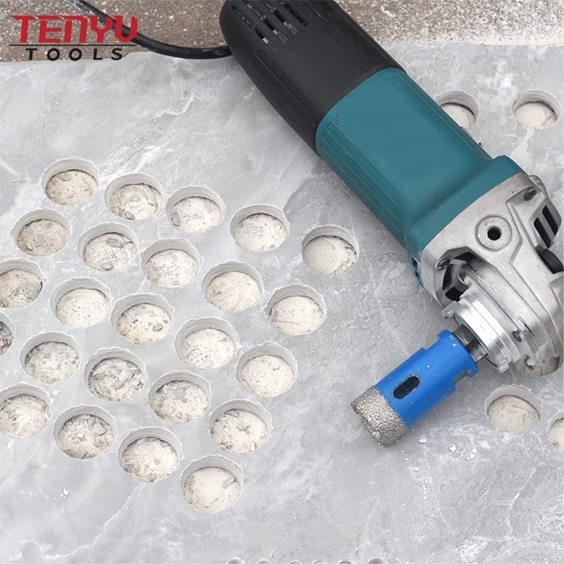 6mm-130mm M14 Thread Vacuum Brazed Marble Stone Porcelain Ceramic Tile Hole Saw Cutter Diamond Core Drill Bit