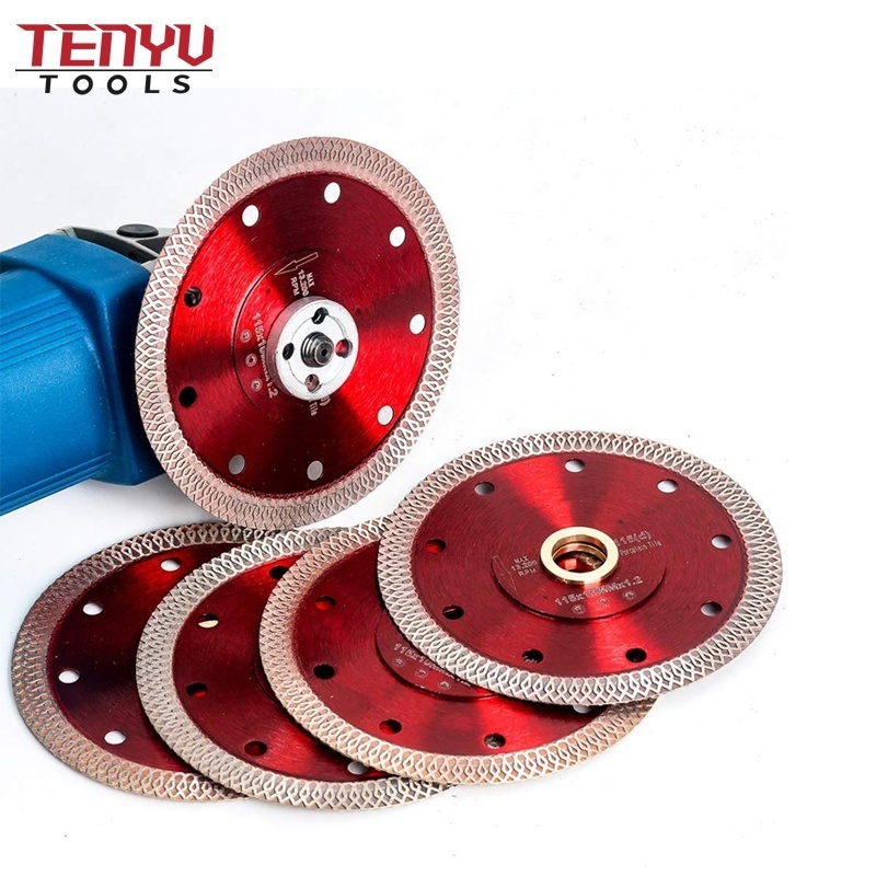 Super Thin Hot Pressed Net Wave Diamond Cutting Marble Ceramic Turbo Saw Blade for Porcelain Tile Cutting Disc