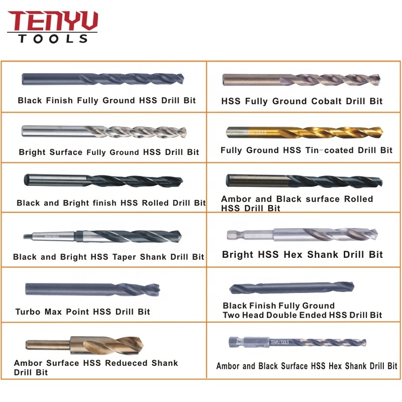 High Speed Steel Danyang High Quality Hss Twist Drill Bit Set for Metal Iron Drill Bit