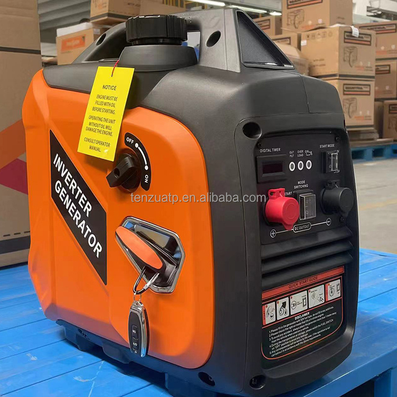 Dc 24 Volt 1.8Kw Portable Electric Semi Petrol Electric Generator Gasoline Portable Generators For Truck Car Air Conditioner