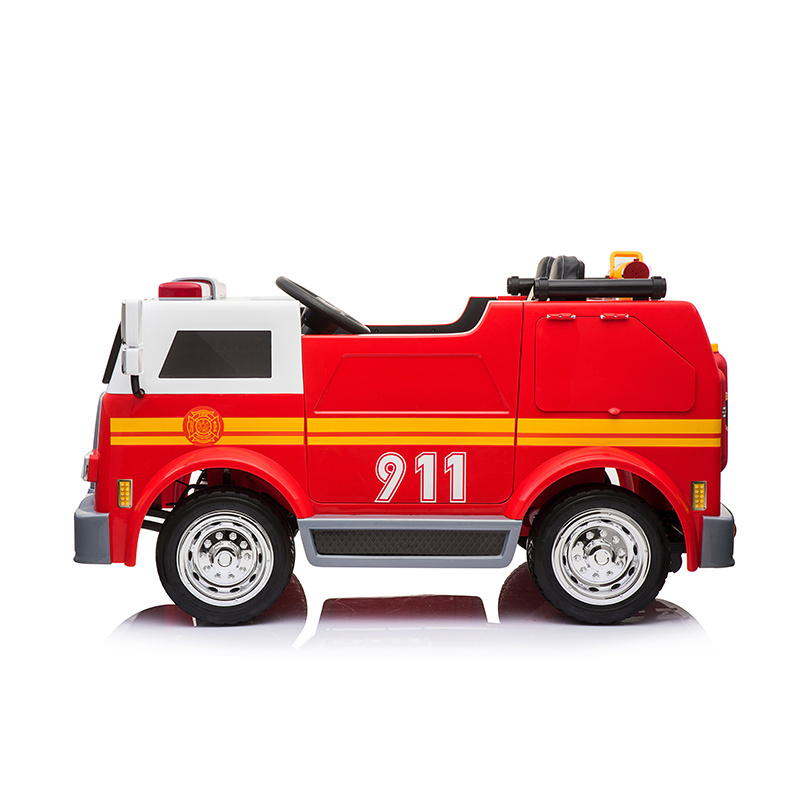 Two Seater Battery Operated Toy Car 24V Electric Kids Fire Truck L911