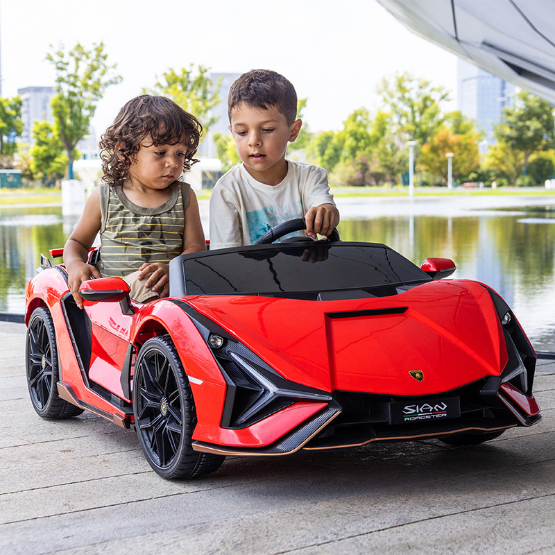 24V 2 Seats Ride-on Cars Oversized Lamborghini Sian License Children's Battery Powered Operated Kids Ride on Car for Boy