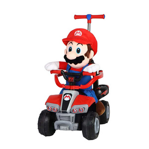 Mario Style Kids Foot To Floor Ride on Car Push Along Car Electric Toy Vehicle Carros Para Ninos