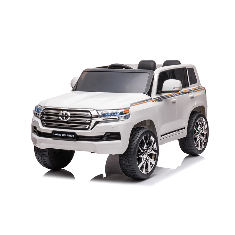 Toys for Kids Toyota Land Cruiser Licensed Pedal-Powered 12V Ride-on Car with MP3 Function for Ages 2-4 Years ABS EVA Wheels