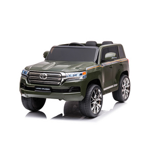 Toys for Kids Toyota Land Cruiser Licensed Pedal-Powered 12V Ride-on Car with MP3 Function for Ages 2-4 Years ABS EVA Wheels