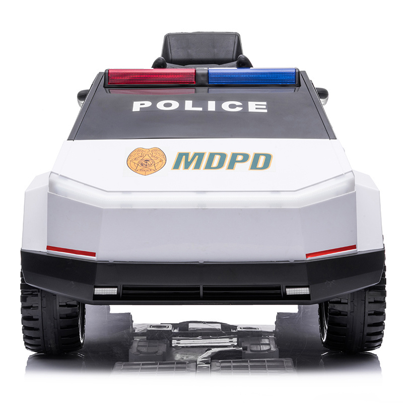 12V Kids Ride on Car w/Parent Remote Control Battery Powered Electric Vehicle Ride on Toys Police Car for Boys Girls BR2102