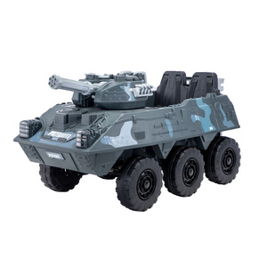 2.4G RC Remote Control 12V Army Tank Toy Children Car Kids Ride On Car Army Tank