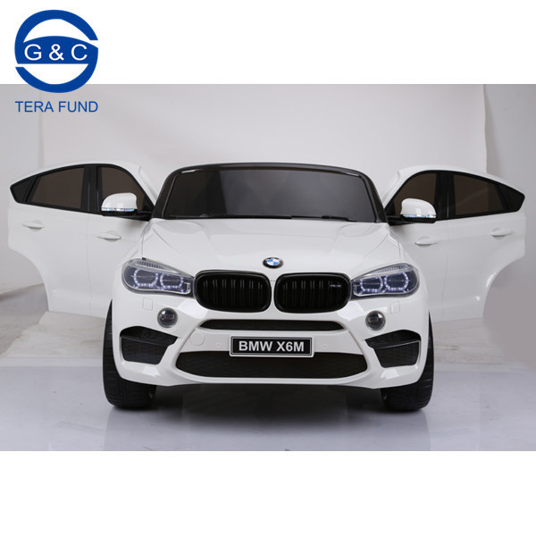 2018 X6M BMW Licensed double seat kids car 12 volt kids electric car ride on