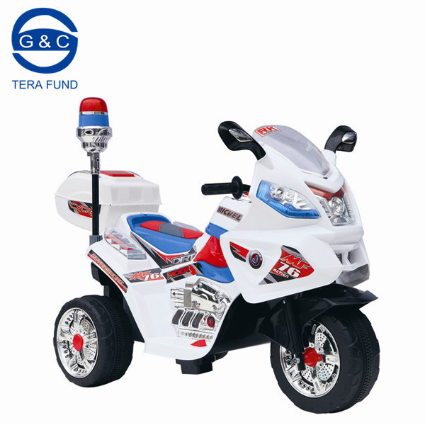 Cute kids electric motorcycle police alarm light electronic kids motorcycle