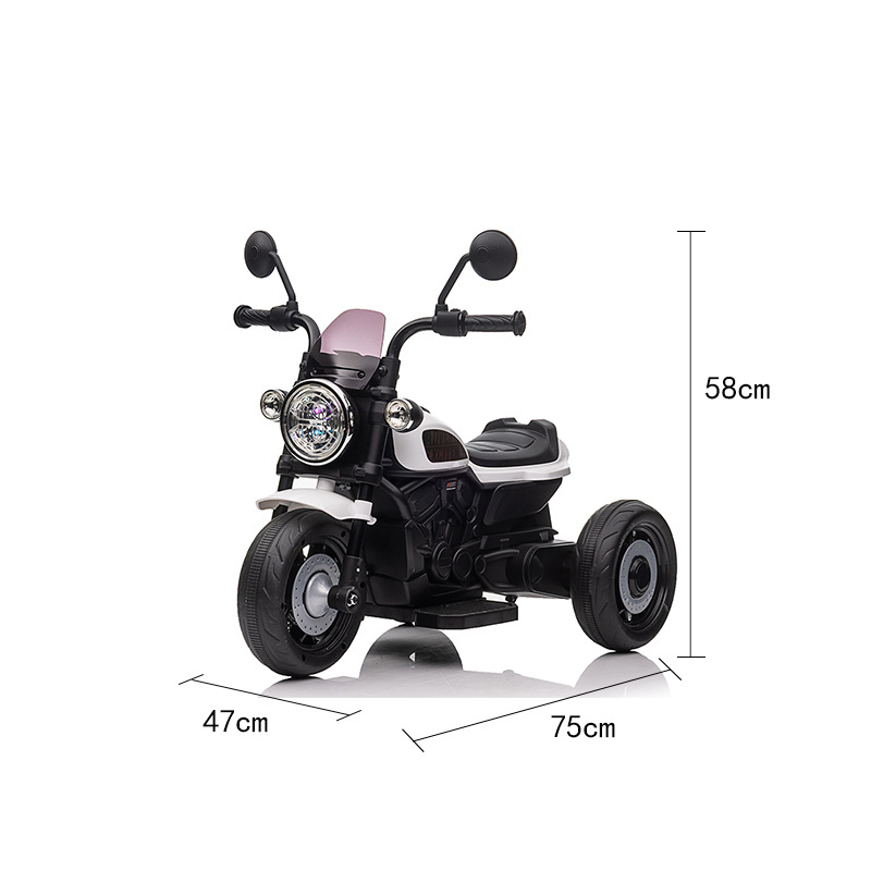 2024 Newest Plastic Kids Motorbike Toy Lighted Wheel Tricycle for Toddlers Aged 2 to 4 and 5 to 7 Years Unisex Baby Girl