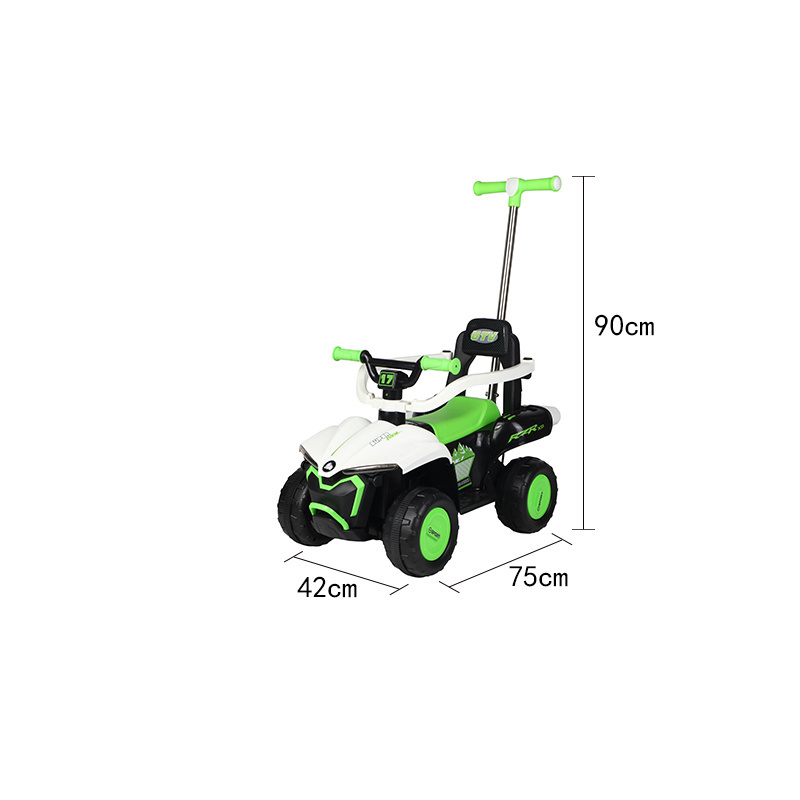 2024 Newest Ride On Car Push Bar Wholesale Push And Go Toys 4 Wheeler Atv For Kids Child 3 Year