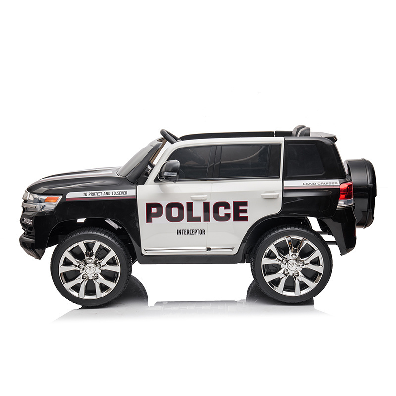 12V ride on police car for kids, Battery powered electric vehicle truck with remote control