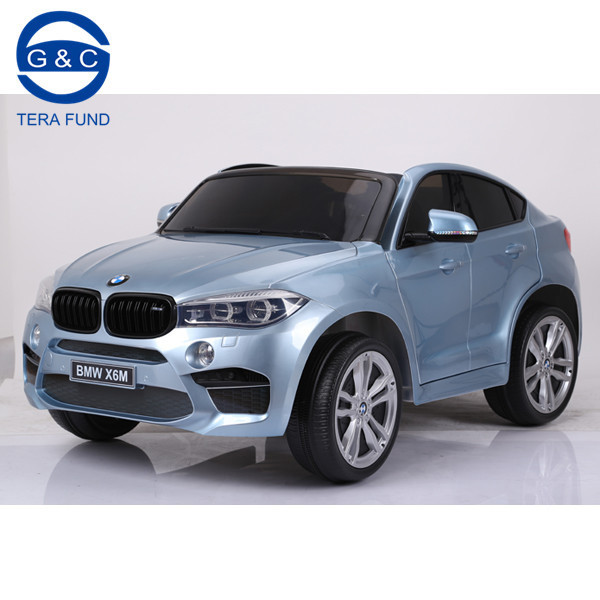 2018 X6M BMW Licensed double seat kids car 12 volt kids electric car ride on