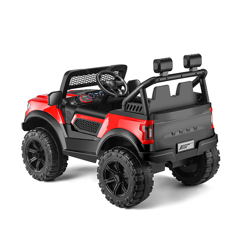 12V Ride on Truck, Dual Drive Electric Battery Powered Kids Toddler Motorized Off-Road Vehicles Toy Car BR21B