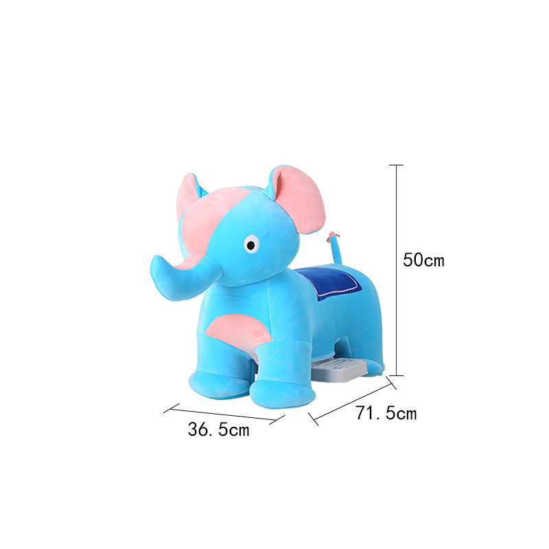 Children's Riding Animal Electric Elephant Plush Toy Kids Ride On Car